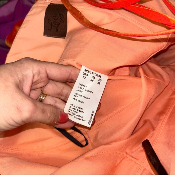 Love 16 Tangerine, Purple & Red Full Corset Strapless Prom Dress Size 02 - Picture 12 of 16